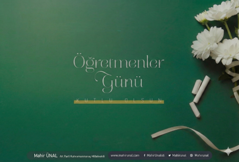 Mahir Ünal: Öğretmenlerin Toplumun Geleceğini Şekillendiren Etkisi