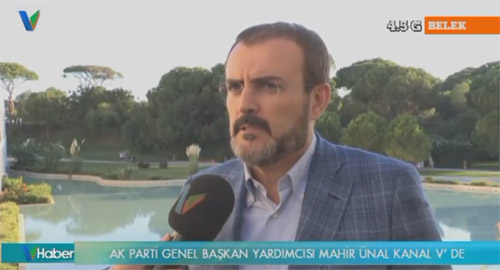 AK Parti Genel Başkan Yardımcısı ve Sözcüsü Mahir Ünal Kanal V Röportajı
