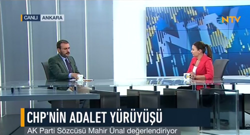 Genel Başkan Yardımcısı ve Parti Sözcüsü Mahir Ünal, NTV canlı yayınında soruları yanıtladı