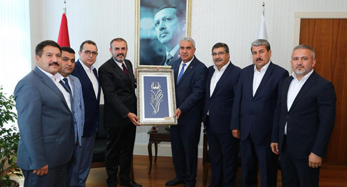 Kahramanmaraş Esnaf Odası Başkanı Sayın Ahmet Kuybu ve değerli heyetini genel merkezimizde misafir ettik